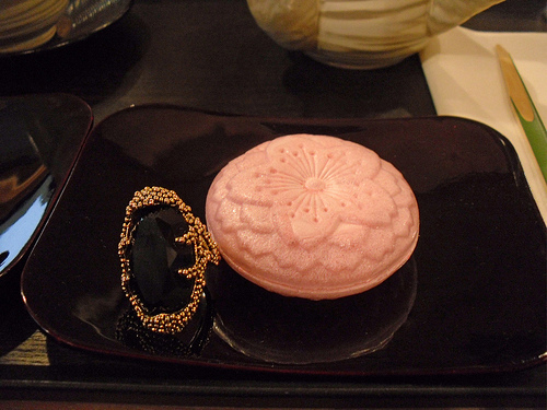 Japanese tea and beautiful rings