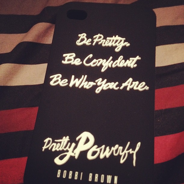 And I am loving this iPhone case! #bobbibrown #prettypowerful