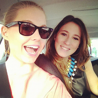 On our way to the blog awards with my partner in crime