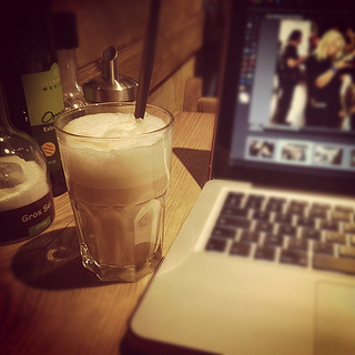 Working with à macchiato!