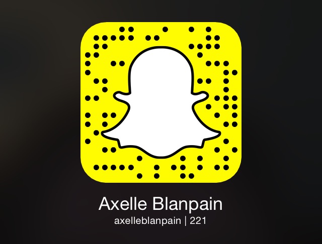 Snapchat Axelle Blanpain