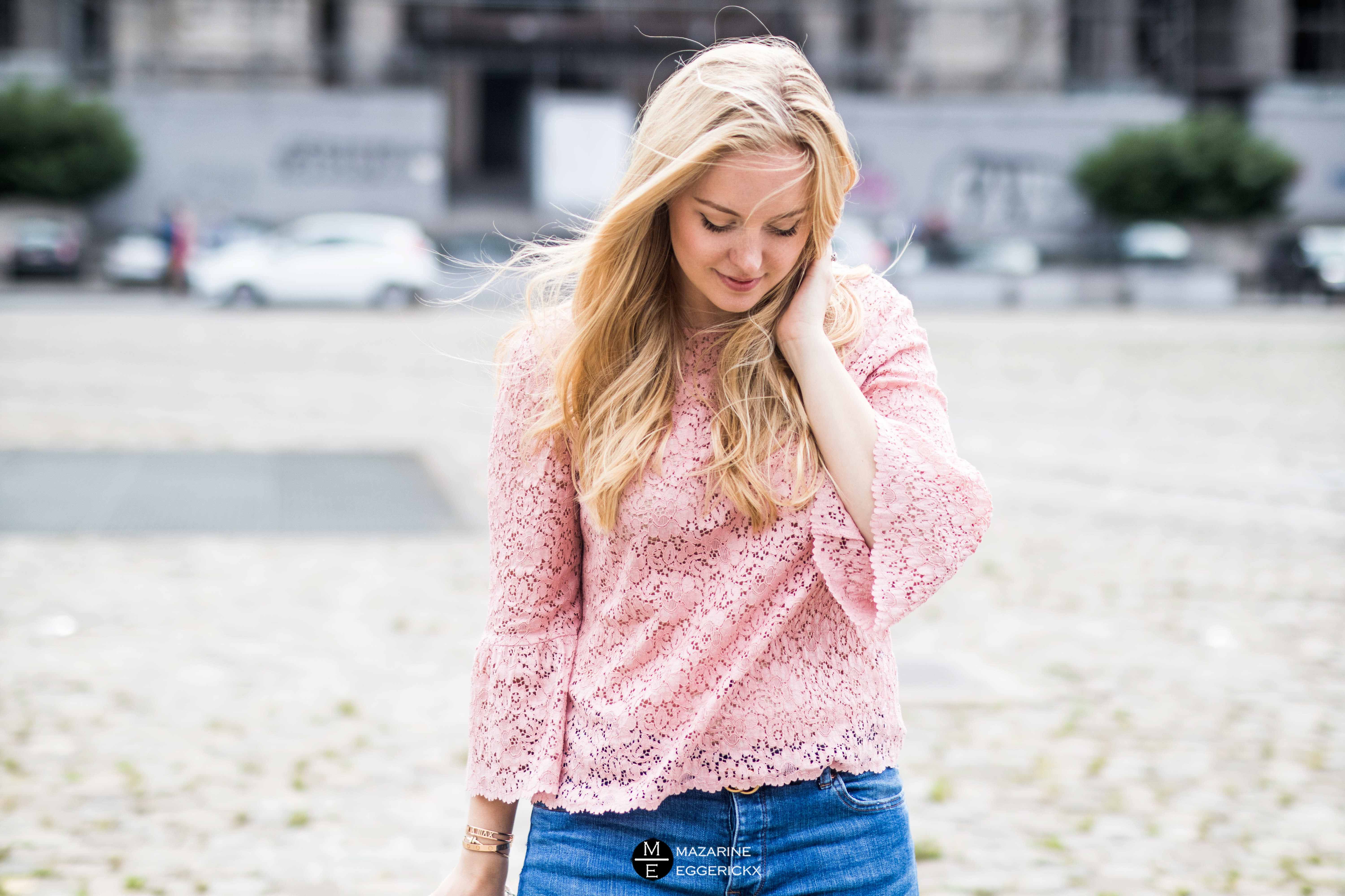 Pink lace
